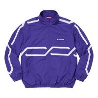 Supreme Inset Link Track Jacket 'Purple White' SUP-SS24-082