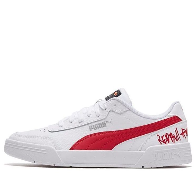 PUMA RBR Caracal White/Red Casual Low Board Shoes 339854-02