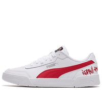 PUMA RBR Caracal White/Red Casual Low Board Shoes 339854-02