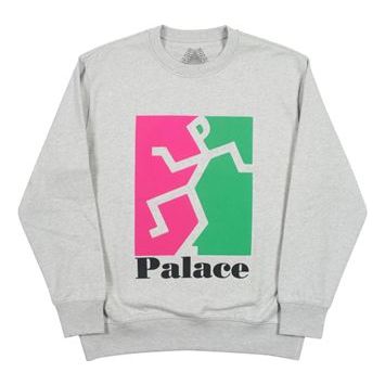 PALACE P(ISS)HEAD CREW Long Sleeves Gray P15CW014