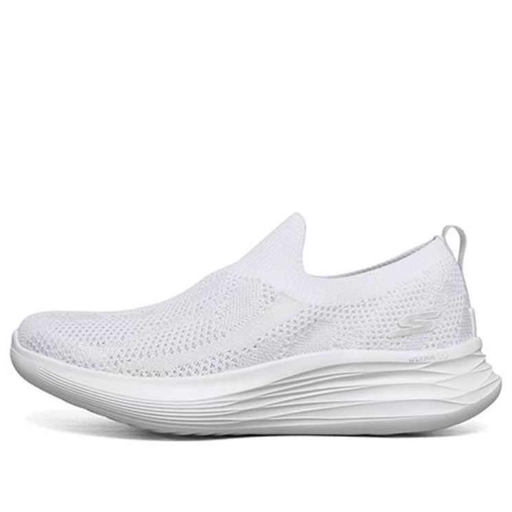 (WMNS) Skechers You Wave Slip-on Shoes White 132005-WHT
