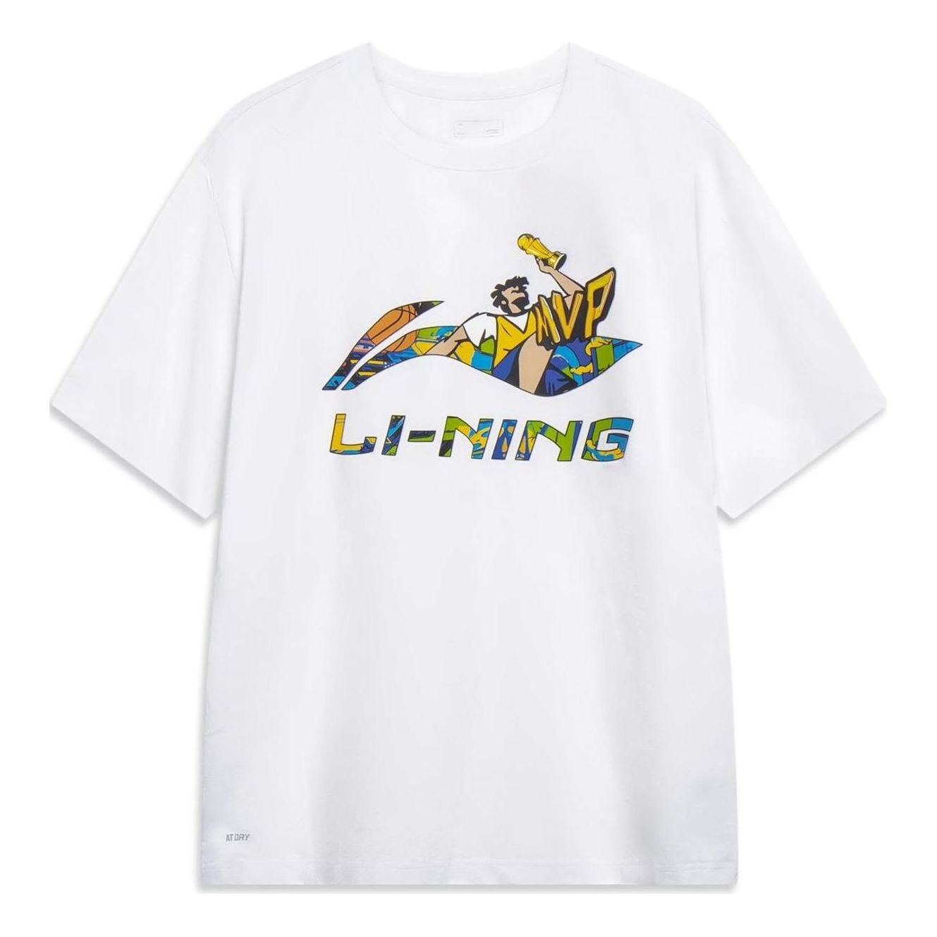 Li-Ning Hoops Graphic T-shirt 'White' AHST567-1