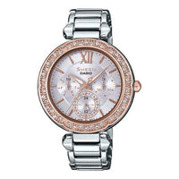 CASIO SHEEN Series Waterproof Rose-Gold Silver Analog SHE-3061SG-4A