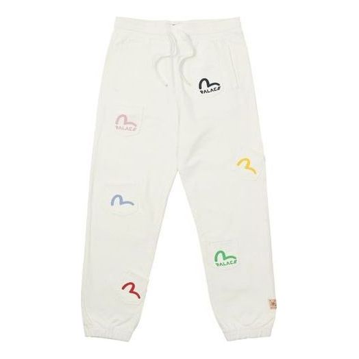 Palace x Evisu Multi Pocket Jogger 'Egret' P21EVJG004