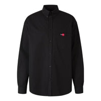 Balenciaga Uniform Long Sleeve Shirt Large Fit 'Black' 623750TIM391000