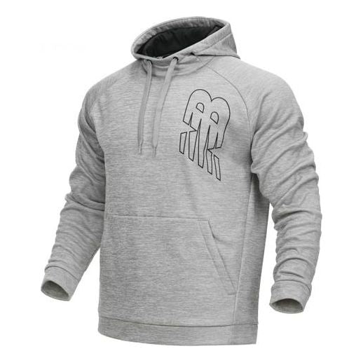New Balance Men's New Balance Athleisure Casual Sports hooded Pullover Gray AMT13021-AG