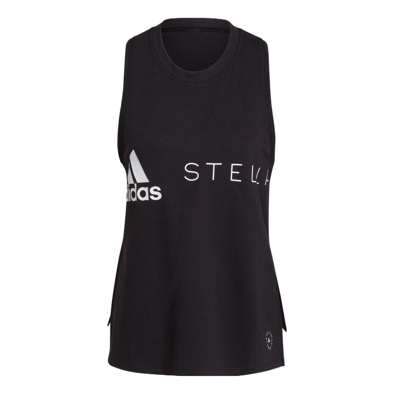 (WMNS) adidas By Stella McCartney Sportswear Logo Tank Top Asia Sizing 'Black White' H59971