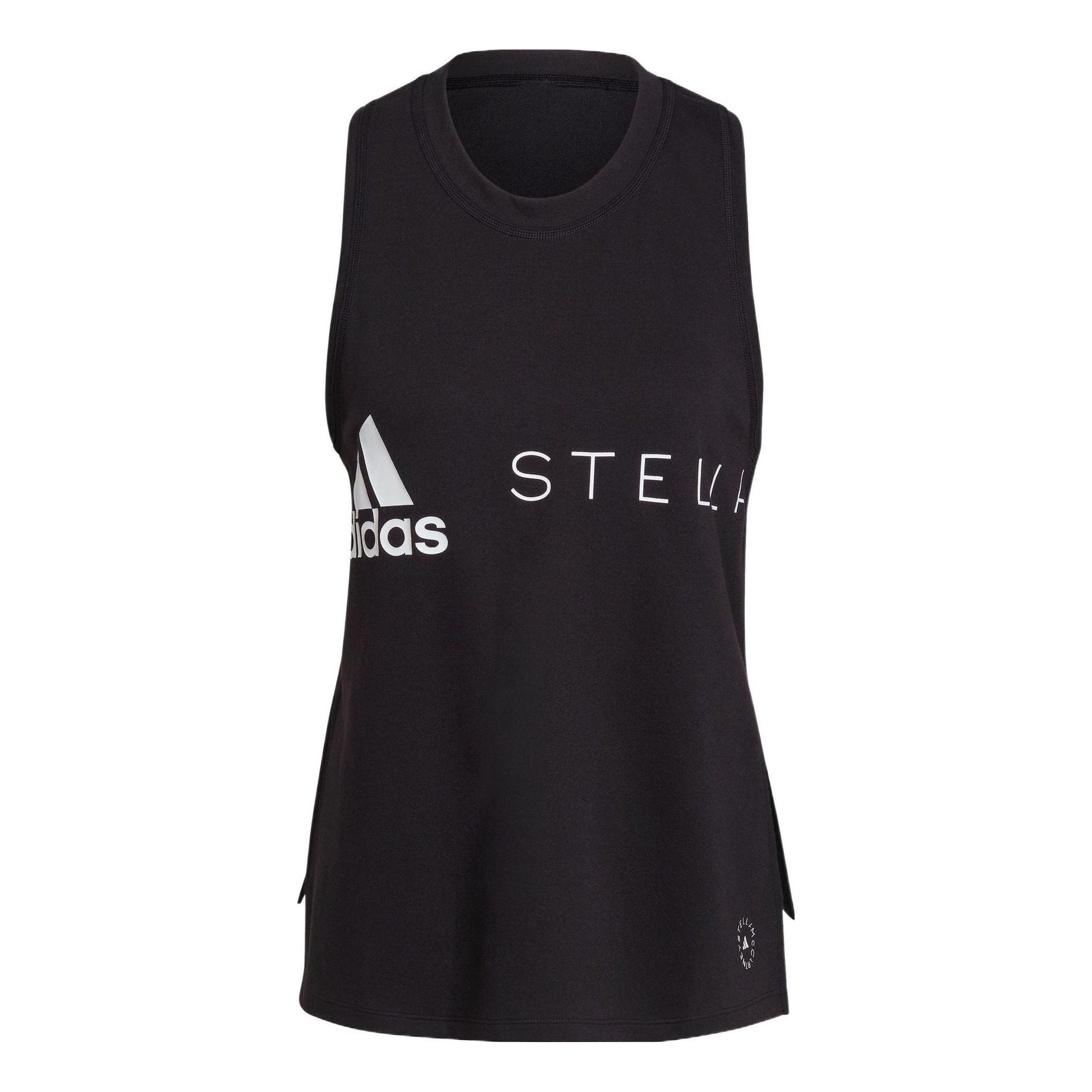 (WMNS) adidas By Stella McCartney Sportswear Logo Tank Top Asia Sizing 'Black White' H59971