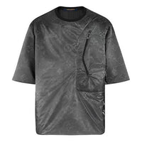 Men's LOUIS VUITTON SS21 Logo Full Print Pattern Round Neck Short Sleeve Gray 1A8HJU