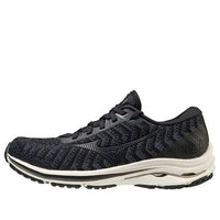 (WMNS) Mizuno Wave Rider 24 Waveknit 'Black Ivory' J1GD207547