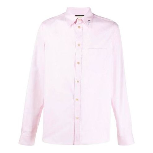 Gucci Classic fit shirt Causual Long Sleeve Shirt Male Pink 568356-ZACB2-5502
