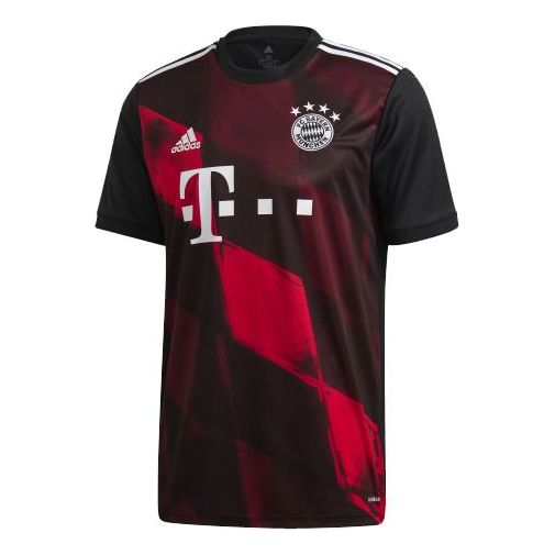 adidas Soccer/Football Sports Jersey Short Sleeve Bayern Munich Away Fan Edition Couple Style Black FN1949