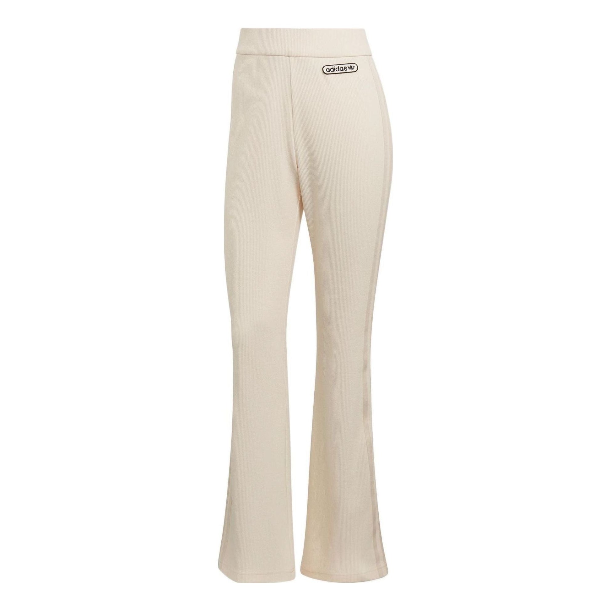 (WMNS) adidas Retro Luxury Flared Pants 'White' HL0054