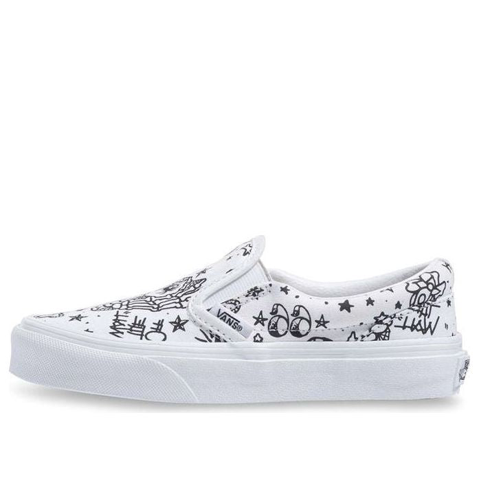(PS) Vans Classic Slip-on Cartoon 'Black White' VN0A4BUT1IU