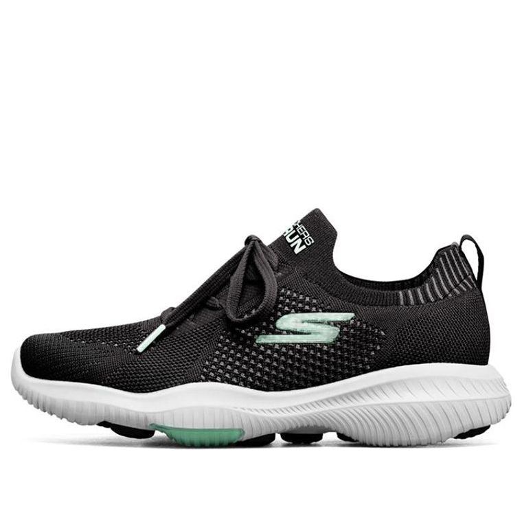 (WMNS) Skechers Go Walk Revolution Ultra Sports Shoes Black/White/Green 667064-BKMN