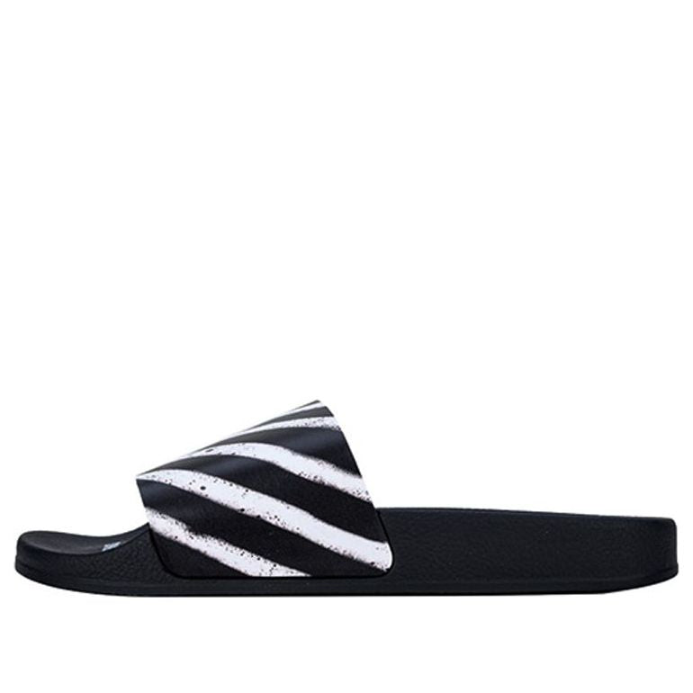 Off-White Sliders 'Graffiti - Black White' OMIA088E19C220511001