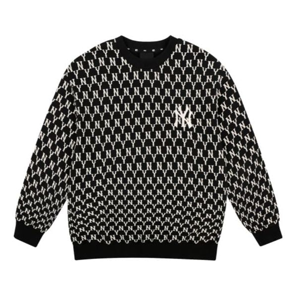 MLB New York Yankees Vintage Logo Printing Long-Sleeve Fleece Unisex Black 31MTM2011-50L