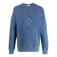 Men's STONE ISLAND Logo Embroidered Washed Pullover 721566254-V0028