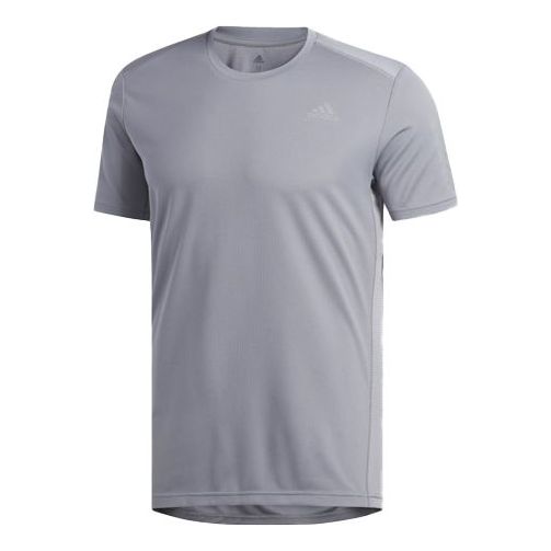 adidas Own The Run Tee Running Short Sleeve Gray DX1320
