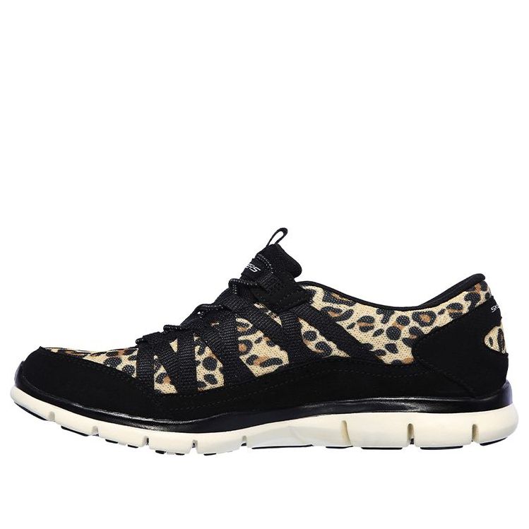 (WMNS) Skechers Gratis Low-Top Running Shoes Black/Brown 104009-LPD