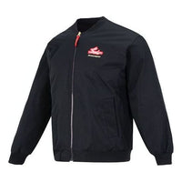Skechers Letter Embroidery Reversible Padded Jacket 'Black Red' L123M001-0018