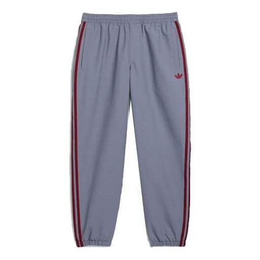 Men's adidas originals Retro Contrasting Colors Stripe Sports Pants/Trousers/Joggers Gray GR8763