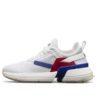 (WMNS) Skechers Split Running Shoes White/Blue/Red 133017-WNVR