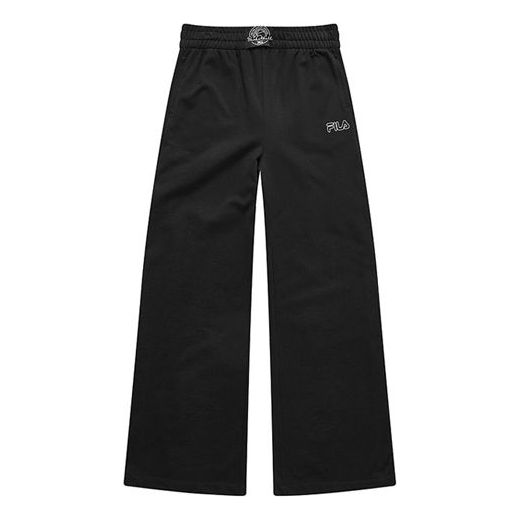 (WMNS) KKiFILA FUSION Casual Knit Long Pants Black T11W128602F-BK