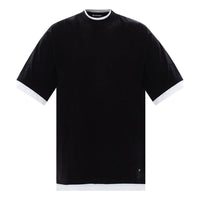 Balenciaga Layered T-shirt Oversized 'Black White' 644693TIVG61070