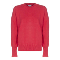 KENZO Solid Color Round Neck Pullover Long Sleeves Wool Sweater Red F962TO496814-27