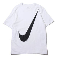 Nike Sportswear NSW Big Swoosh Large Logo Printing Short Sleeve White BV7646-100