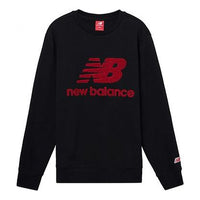 New Balance Men's New Balance Athleisure Casual Sports Knit Pullover Fleece Lined Black AMT93546-BK