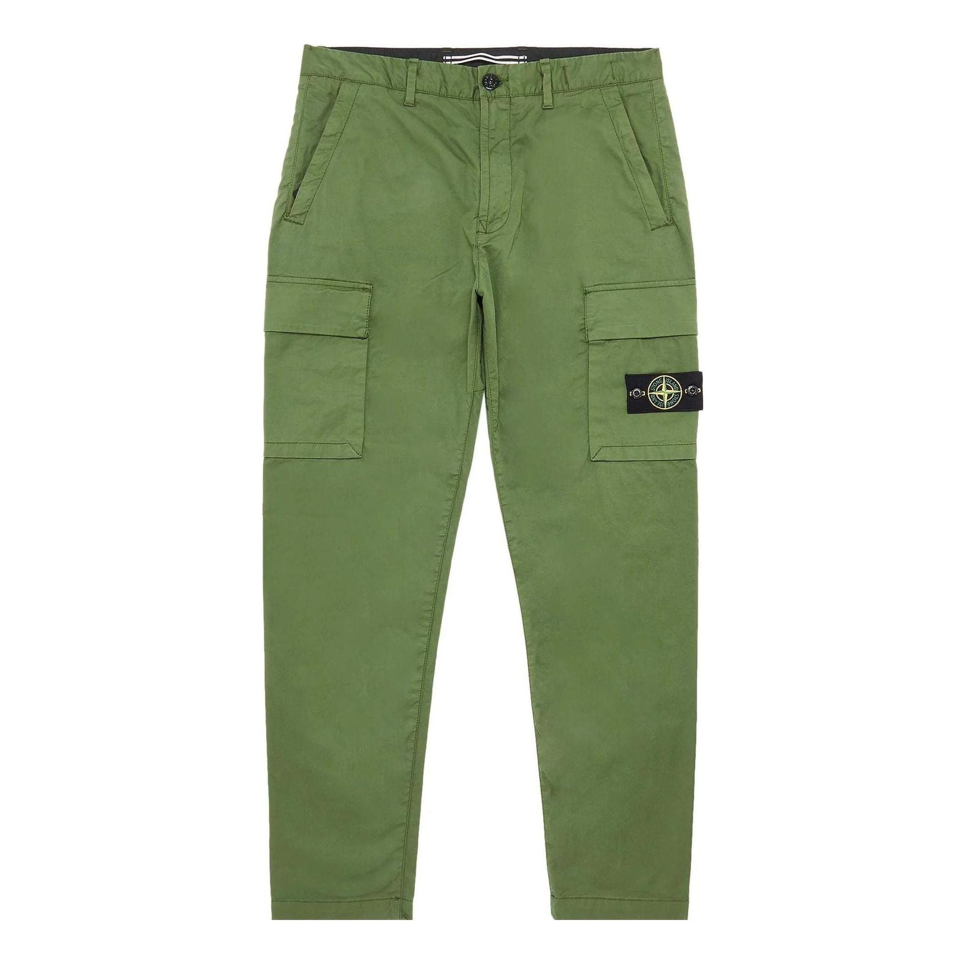 STONE ISLAND Gabardine Cargo Pants 'Olive' 771532310-V0058