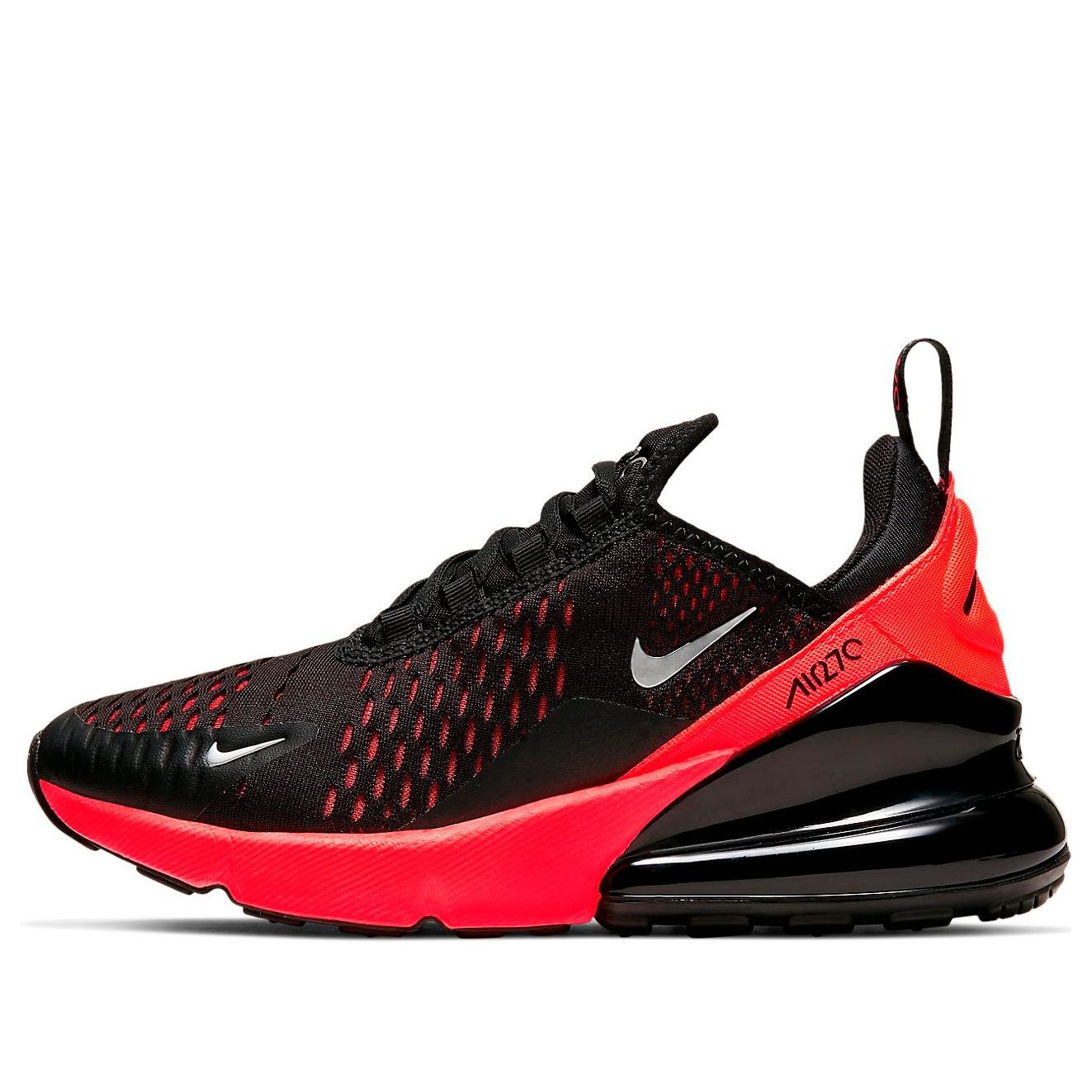(GS) Nike Air Max 270 'Black Bright Crimson' 943345-018