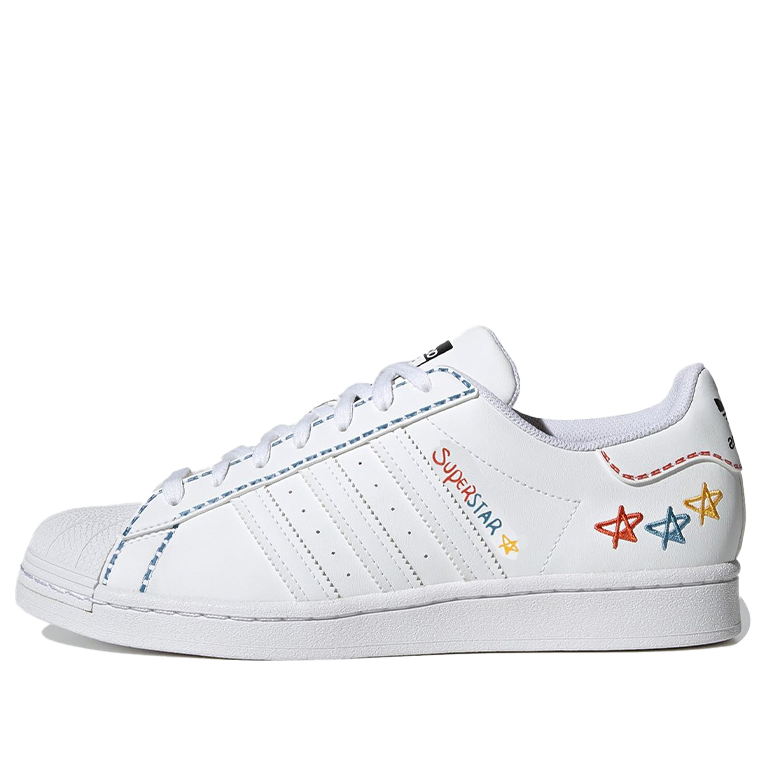 adidas Originals Superstar Shoes 'White Blue Yellow' GZ3034