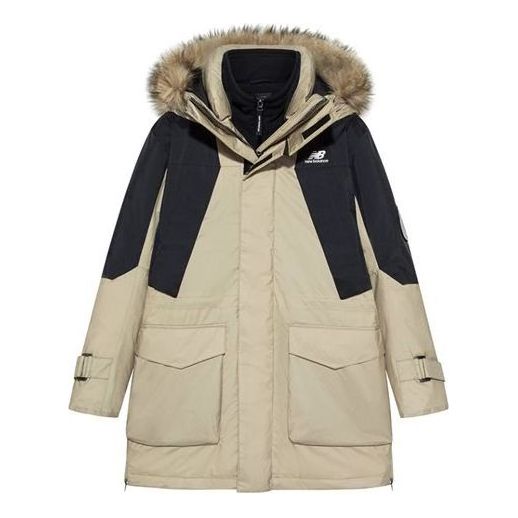 New Balance Winter Snowsuit Warm Jacket Asia Sizing 'Beige Black' NPA43121-BEI