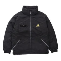 New Balance Logo Print Puffer Jacket Asia Sizing 'Black White' AMJ14308-BK