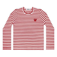 (WMNS) COMME des GARCONS PLAY Striped Long-Sleeve T-Shirt 'Red White' AZ-T163-051-4