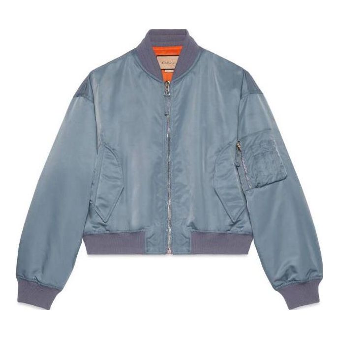Gucci Printed Nylon Bomber Jacket 'Blue' 759627-ZAON8-4835