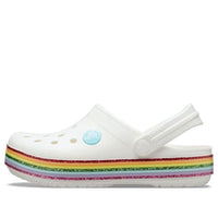 (GS) Crocs Crocband Rainbow Shoes 'White Multi' 206751-100