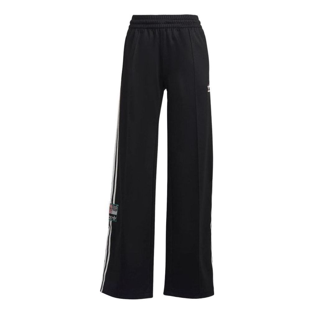 adidas originals SS22 Logo Printing Stripe Sports Pants/Trousers/Joggers Japanese Version Black HS2631