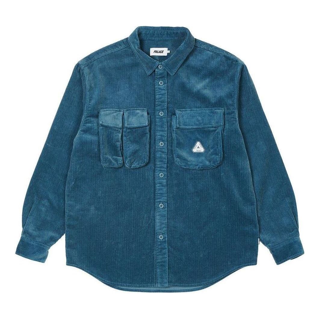 Palace Cargo Cord Shirt 'Blue' P23SHT072