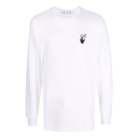 Off-White FW21 Pattern Printing Round Neck Pullover Long Sleeves Version White OMAB001F21JER0030184