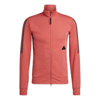 adidas Side Stripe Logo Stand Collar Jacket Pink HN1948