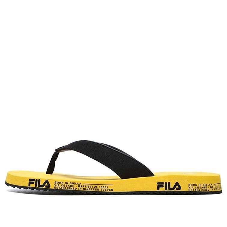 FILA Trevi Slides 'Yellow Black' F12M226508FBK