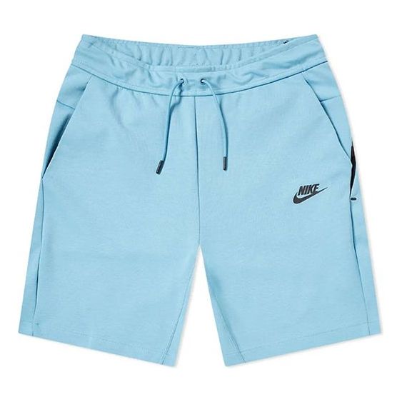 Nike Sportswear Tech Fleece Drawstring Sports Shorts Light Blue 928513-424
