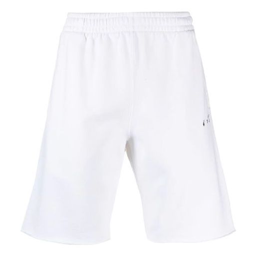 Off-White SS21 Arrows Pattern Printing Sports Shorts Version White OMCI006S21FLE0030110