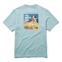 THE NORTH FACE mountaineering Subject Logo Printing Short Sleeve Unisex Mint Green NT7UL07B