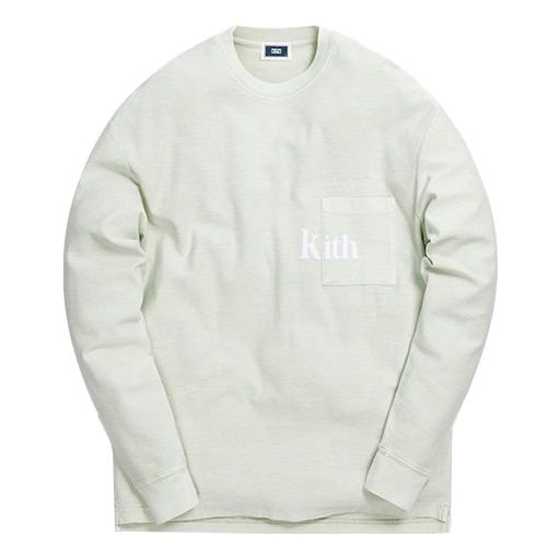 KITH Quinn Crystal Washed L/S Tee Logo Tee KH3673-106