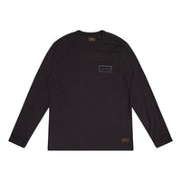 Men's Levis Round Neck Solid Color Long Sleeves Black T-Shirt 29495-0018